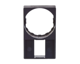 Szyld opisowy 30x50mm do etykiet 8x27mm czarny 22mm prostokątny ZBZ35