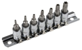Końcówka wkrętakowa Torx, materiał Stal chromowo-molibdenowo-wanadowa, T10, T15, T20, T25, T30, T40, T8, 7 szt.