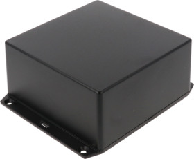 ABS enclosure, (L x W x H) 123 x 123 x 57 mm, black (RAL 9005), IP54, 1591XXUFLBK