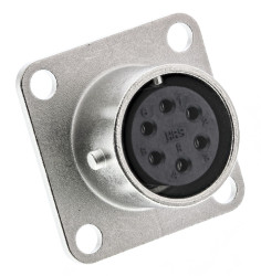 Złącze wielostykowe przemysłowe 6-pinowe Miniaturowe, panelowe Gniazdo Hirose