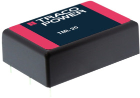 AC/DC converter, 90-264 VAC/100-375 VDC, 20 W, 3 outputs, 5/12 VDC, TML 20512