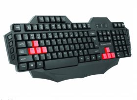 KLAWIATURA PRZEWODOWA MULTIMEDIALNA DLA GRACZY USB NINJA CZERWONA