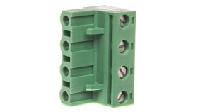 Wtyk Śrubowy Do Płytek Drukowanych 4P 12A 630V Zielony Gmstb 2,5/ 4-St...