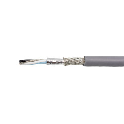 Kabel do transmisji danych 1 -parowy 0,25 mm² 2 -rdzeniowy Ekranowany 24 AWG AWG PVC 300 V