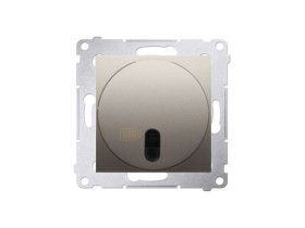 SIMON 54 Wyłącznik zdalnie sterowany z przekaźnikiem (moduł) 8(2) A 230V złoty mat *Wymagana instalacja 3-przewodowa DWP10P.01/4