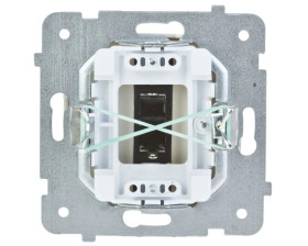 KARO Gniazdo głośnikowe pojedyncze ecru perłowy GG-1S/m/42