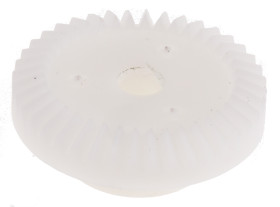 Przekładnia kątowa zęby 40 otwór 4mm 2:1 POM 0.5 kąt 20° skok 0.5mm Ścięte 110 → 120HRR