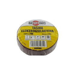Taśma izolacyjna 19x20 brązowa gr. 0,13mm Repero 711 SUPER TTE711E7-0019-20