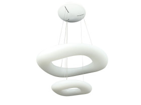 VT-7606 60W Lampa wisząca okrągła ściemniana biały 3961 V-TAC