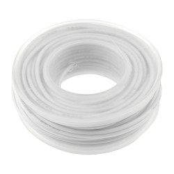 Przewód silikonowy 22 AWG, biały, linka miedź cynowana 4m