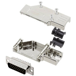 Encitech 6355-0066-02 D-Sub Pin Strip set 90&#xB0; 26 Pins Solder Bucket