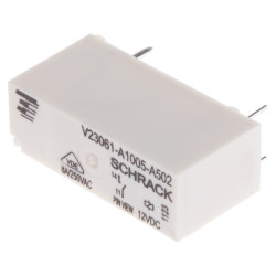 Przekaźnik mocy 12V dc SPST TE Connectivity 221mW, montaż PCB 652Ω Otwór przezierny