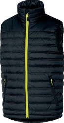Kamizelka z poliamidu Ripstop powlekanego poliuretanem, kolor Czarno-Żółty, rozmiar: L, GDOONNJGT