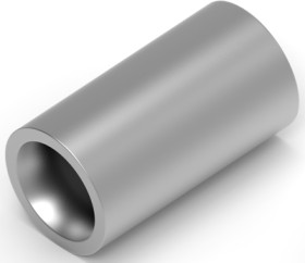 Butt connector, uninsulated, 1.25-2.0 mm², AWG 16 to 14, gray, 7.65 mm, 34137