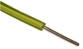 Przewód montażowy 0,5 mm² Zielony, Żółty RS PRO PVC 20 AWG dł. 100m 1/0,8 mm
