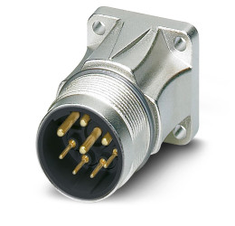 Złącze wielostykowe przemysłowe 8-pinowe M23 Montaż przedni Wtyczka Phoenix Contact