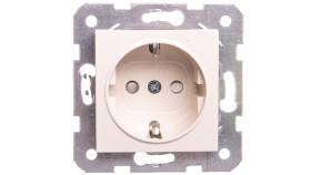 Karre Gniazdo Schuko, Kolor Krem / 90963708