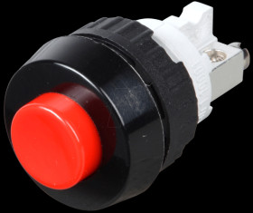 1.10.001.001/0301 Push-Button, 250V, 0.7A, Ø15,2mm, red
