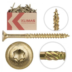 Wkręt z łbem walcowym do łączników ciesielskich TORX 5x50 MASTER Wkręt-met /250szt./