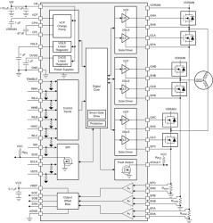 102-V max 3-phase smart gate driver with current shunt amplifiers