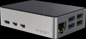 RPI5-FLIRC Housing for Raspberry Pi 5, aluminum, black/silver