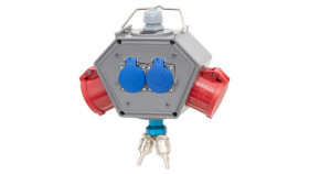 Rozdzielnica Polybox - Gniazda 2X32a 5P, 2X230v + 3Xair(Powietrze)