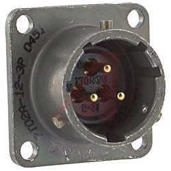 Złącze 3-pinowe Żeński Amphenol Socapex Męski Montaż na panelu MIL-DTL-26482 rozmiar 12