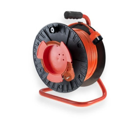 Przedłużacz ogrodowy bębnowy 1-gniazdo b/u 20m /OMY 2x1/ PKB2-1020