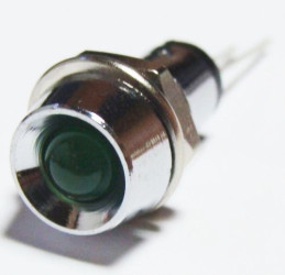 Kontrolka LED 5mm; zielona; 2V