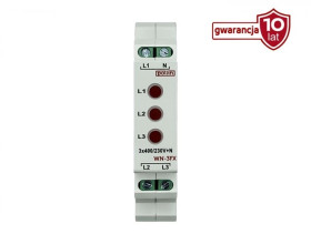 Lampka modułowa 3-fazowa czerwona 10-250V AC WN-3FX