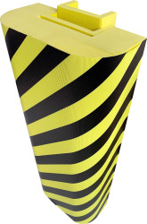 Ochraniacz słupka Czarny, żółty długość 400mm Viso Poliester