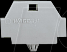 261-371 End plate with snap-in foot