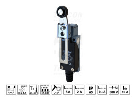 Łącznik krańcowy z długą dźwignią regulowaną i rolką 8108 NO NC
