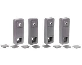 Uchwyty do mocowania obudów poliestrowych na ścianie RAL7046 FL863Z /zestaw 4szt./