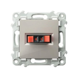 SZAFIR Gniazdo głośnikowe pojedyncze kaszmirowy beż GG-1Z/m/83