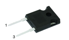 Dioda TO-247AC 15A Otwór przezierny 600V Połączenie silikonowe Pojedyncza Prostownik odzyskowy VS-HFA15PB60-N3