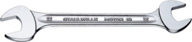 Double open-end wrench, 171 mm, 57 g, chromium alloy steel, 40031013