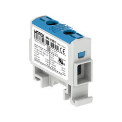 Zacisk uniwersalny niebieski 1xAl/Cu 1,5-16mm² 1500V złączka szynowa OTL16 Morek