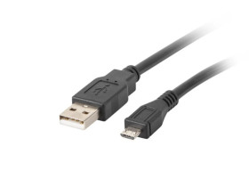 Przewód połączeniowy USB 2.0 High Speed 30cm USB - microUSB czarny CA-USBM-10CC-0003-BK