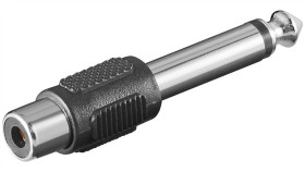 Adapter Cinch Na Wtyk Jack Mono Aux 6,35 Mm - Połączenie Typu Wtyk Jack 6,35...