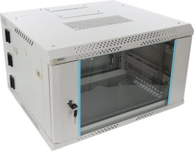 Szafa wisząca RWDA665-G 6U 19 szara dwusekcyjna 600x368x550mm 60kg