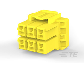 Złącze zasilania Wtyczka Swobodne zawieszanie (przelotowe) 6 300 V AC TE Connectivity