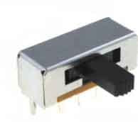 PS16G10 Przełącznik suwakowy, dwusekcyjny, dwupołożeniowy, boczny - 20 x 10 mm h=10.9 (2S2P) DP2T