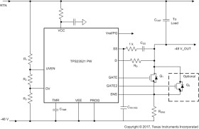 10-V to -80-V hot swap controller with dual current limit and dual gate drive