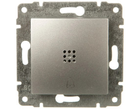 VENA Przycisk /dzwonek/ z podświetleniem aluminium 524014