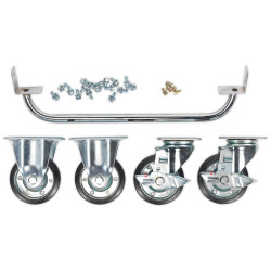 Sealey API565KIT Industrial Handle & Wheel Kit for 565mm Cabinets