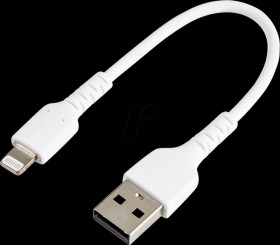 RUSBLTMM15CMW Sync &amp; charging cable, USB-A > Lightning, 15 cm, white