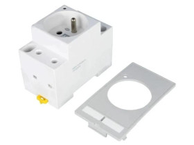 4000-68000-0050000 Gniazdo typu E 250VAC 16A na panel, złącze widełkowe 6mm IP20