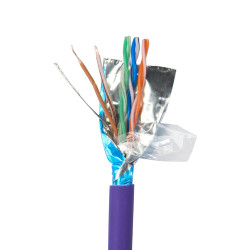 Kabel Ethernet Cat6 długość 305m Niezakończony RS PRO LSZH l. żył: 8 średnica 6mm