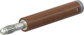 4 mm plug, crimp connection, 1.0 mm², brown, 64.2052-27